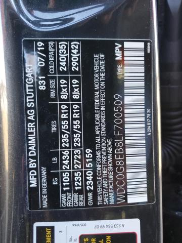 WDC0G8EB8LF700509 - 2020 MERCEDES-BENZ GLC 300 4MATIC BLACK photo 14