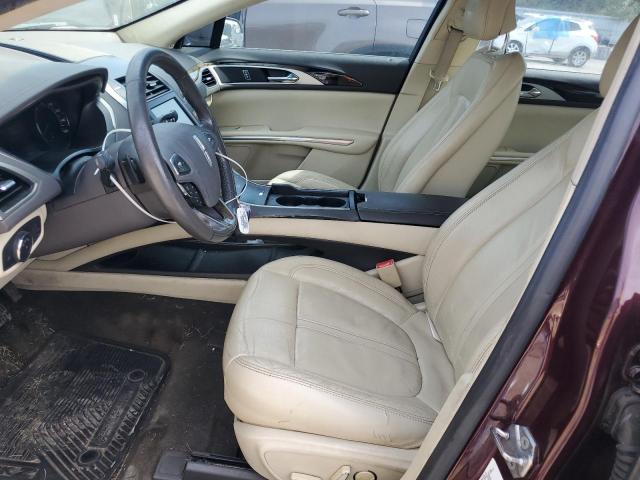 3LN6L2G99DR807376 - 2013 LINCOLN MKZ BURGUNDY photo 7
