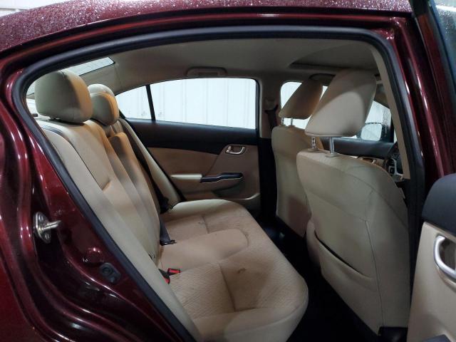 19XFB2F88FE215283 - 2015 HONDA CIVIC EX BURGUNDY photo 10