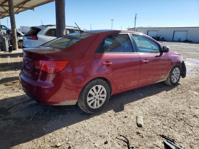 KNAFU4A28D5733120 - 2013 KIA FORTE EX RED photo 3