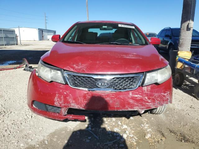 KNAFU4A28D5733120 - 2013 KIA FORTE EX RED photo 5