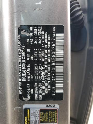 5XYZT3LB4FG302617 - 2015 HYUNDAI SANTA FE S TAN photo 12