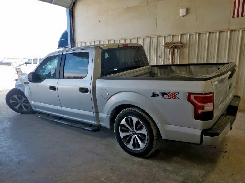 1FTEW1CP7KKC09889 - 2019 FORD F150 SUPERCREW SILVER photo 2