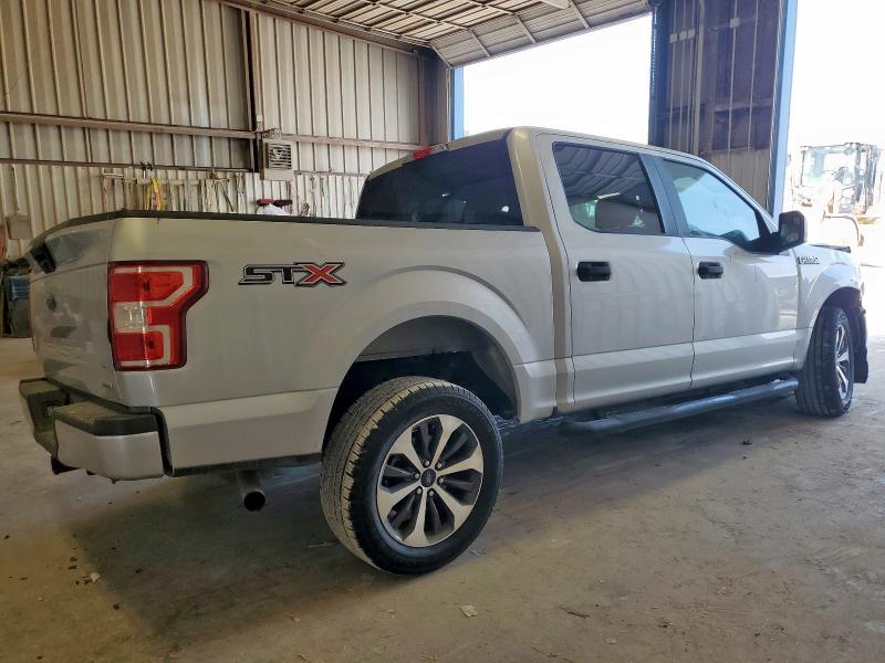 1FTEW1CP7KKC09889 - 2019 FORD F150 SUPERCREW SILVER photo 3