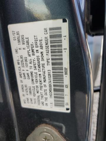 1HGCM568X7A102813 - 2007 HONDA ACCORD EX BLUE photo 12