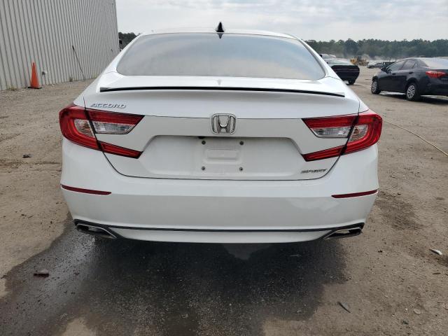 1HGCV1F33NA025757 - 2022 HONDA ACCORD SPORT Ақ фото 6