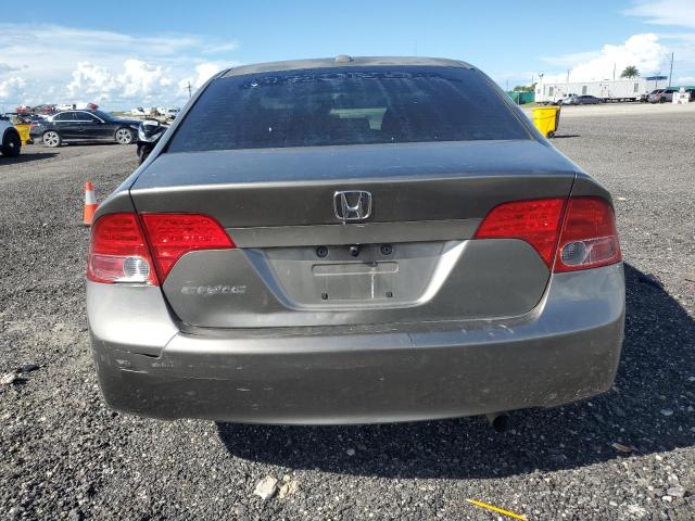 2HGFA16838H309786 - 2008 HONDA CIVIC EX GRAY photo 6