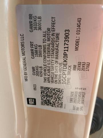 1GCPTDEK0P1173903 - 2023 CHEVROLET COLORADO Z71 BROWN photo 12