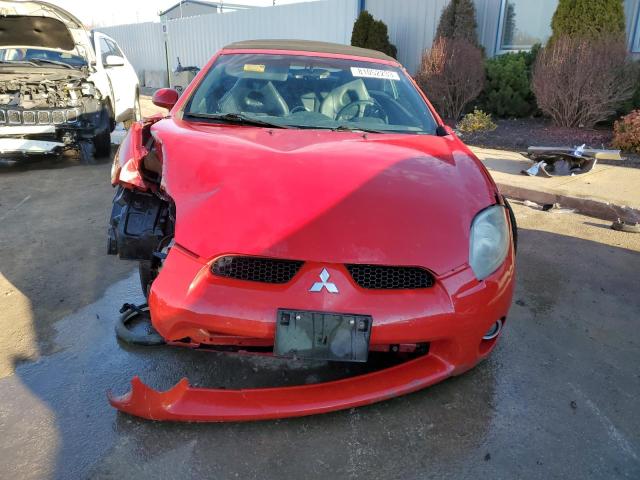 4A3AL35T37E024898 - 2007 MITSUBISHI ECLIPSE SPYDER GT RED photo 5