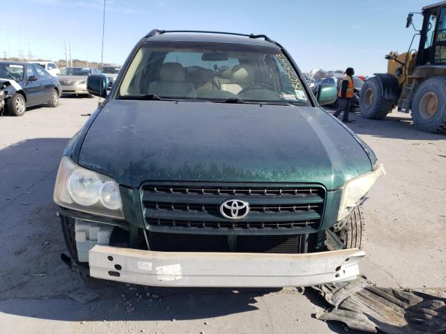 JTEGD21A830057911 - 2003 TOYOTA HIGHLANDER GREEN photo 5