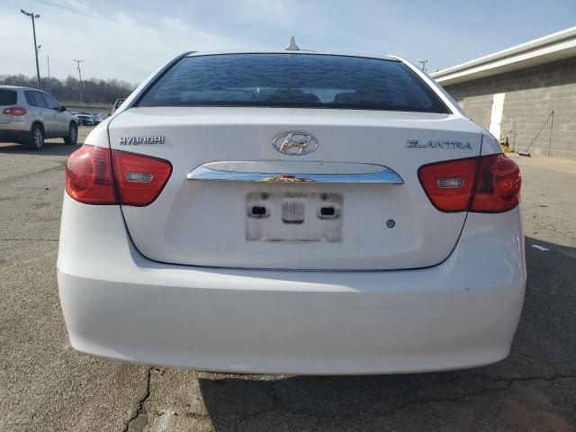 KMHDU4AD0AU182836 - 2010 HYUNDAI ELANTRA BLUE WHITE photo 6