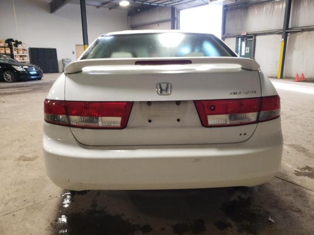 1HGCM56693A130210 - 2003 HONDA ACCORD EX WHITE photo 6