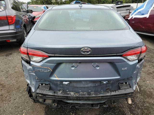 5YFEPMAE0NP302484 - 2022 TOYOTA COROLLA LE BLUE photo 6