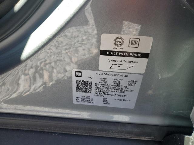 1GYKNAR43SZ108949 - 2025 CADILLAC XT5 LUXURY ვერცხლისფერი ფოტო 13