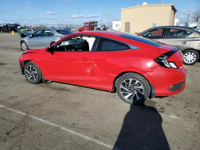 2HGFC4B56JH307690 - 2018 HONDA CIVIC LX RED photo 2