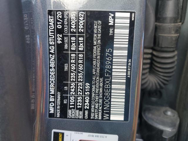 W1N0G8EBXLF789675 - 2020 MERCEDES-BENZ GLC 300 4MATIC CHARCOAL photo 14