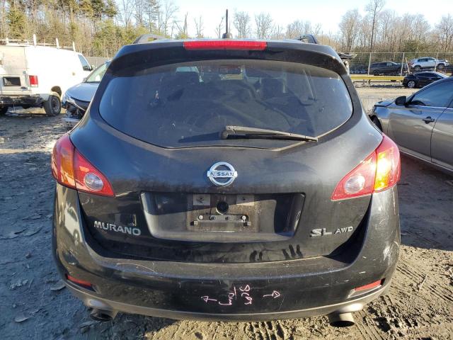 JN8AZ18W39W142818 - 2009 NISSAN MURANO S BLACK photo 6