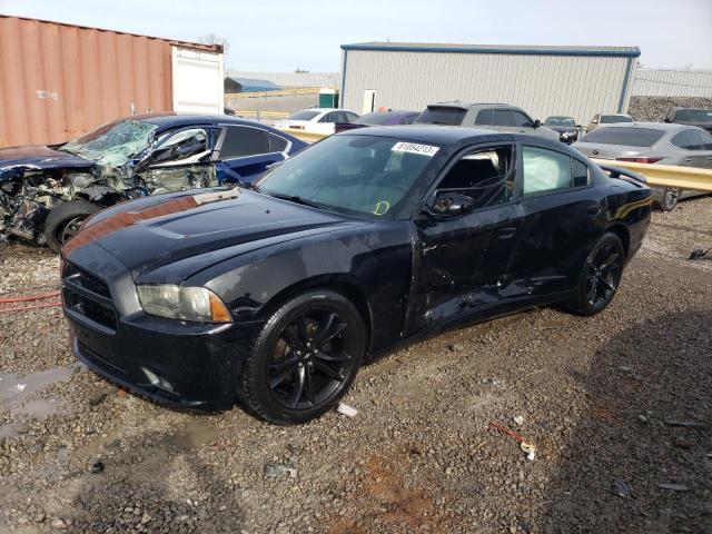 2C3CDXHG1EH330832 - 2014 DODGE CHARGER SXT BLACK photo 1