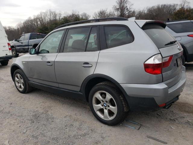 WBXPC93478WJ22181 - 2008 BMW X3 3.0SI SILVER photo 2