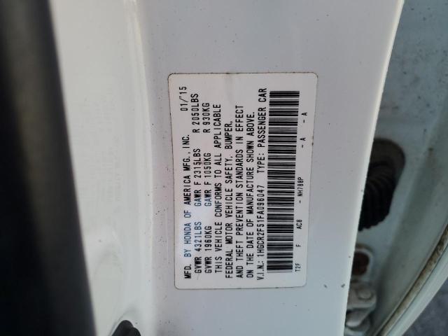 1HGCR2F51FA096047 - 2015 HONDA ACCORD SPORT Білий фото 12