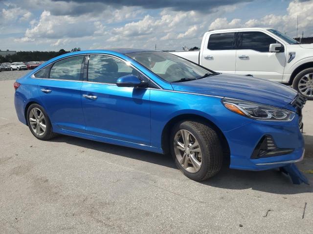 5NPE34AF5JH597416 - 2018 HYUNDAI SONATA SPORT Синий фото 4