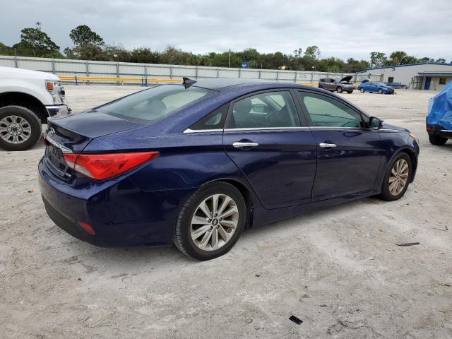 5NPEC4AC3EH947461 - 2014 HYUNDAI SONATA SE BLUE photo 3