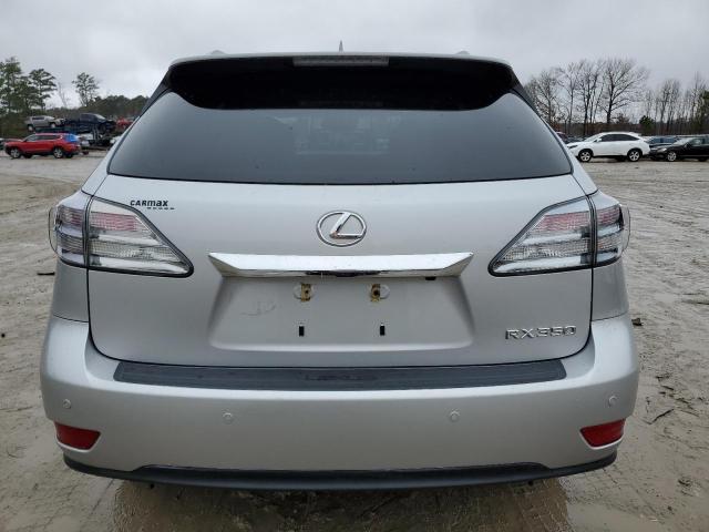 2T2BK1BA7CC142527 - 2012 LEXUS RX 350 SILVER photo 6