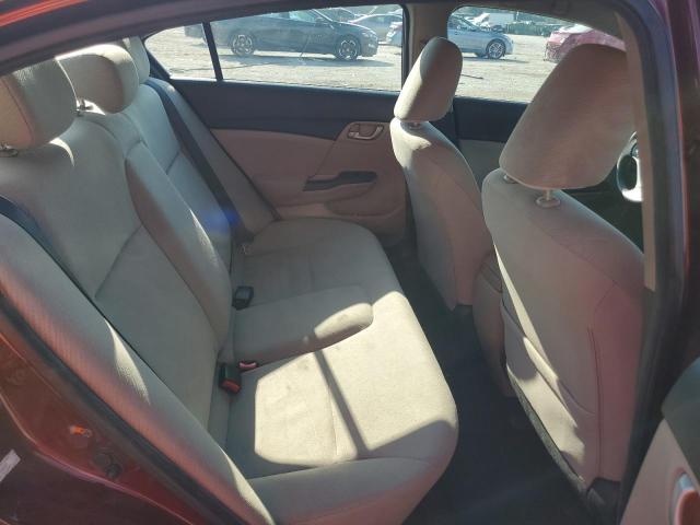 2HGFB2F51DH513117 - 2013 HONDA CIVIC LX BURGUNDY photo 10