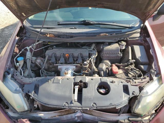 2HGFB2F51DH513117 - 2013 HONDA CIVIC LX BURGUNDY photo 11