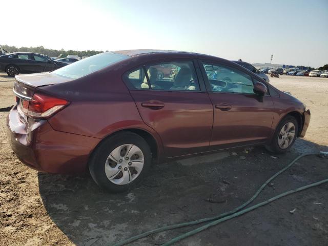 2HGFB2F51DH513117 - 2013 HONDA CIVIC LX BURGUNDY photo 3