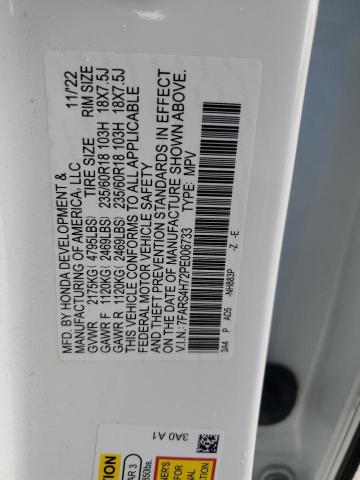 7FARS4H72PE006733 - 2023 HONDA CR-V EXL თეთრი ფოტო 13