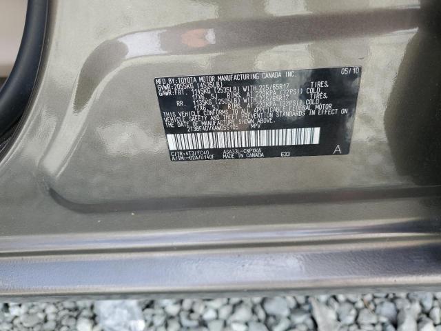 2T3BF4DVXAW055105 - 2010 TOYOTA RAV4 TAN photo 13