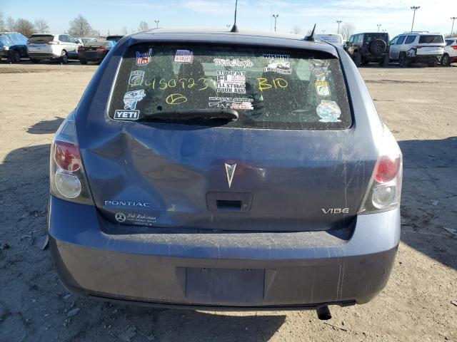 5Y2SP67089Z450923 - 2009 PONTIAC VIBE BLUE photo 6