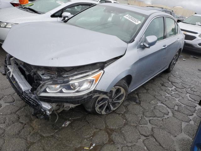 1HGCR3F03HA010847 - 2017 HONDA ACCORD EXL GRAY photo 1