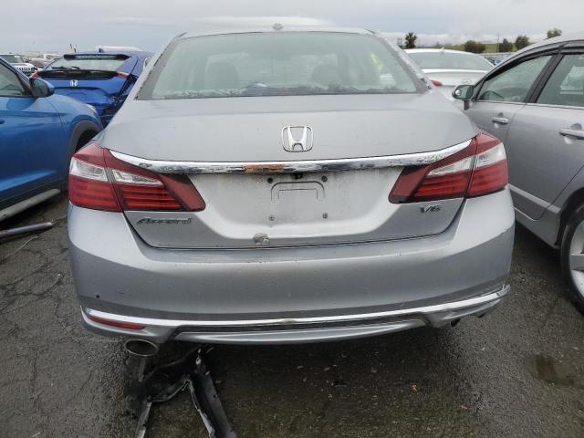 1HGCR3F03HA010847 - 2017 HONDA ACCORD EXL GRAY photo 6