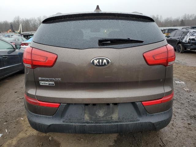 KNDPBCACXF7670576 - 2015 KIA SPORTAGE LX BROWN photo 6