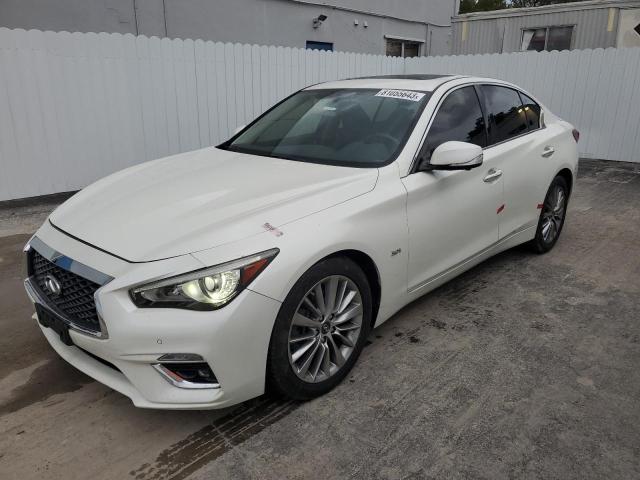 JN1EV7AR6JM443439 - 2018 INFINITI Q50 LUXE WHITE photo 1