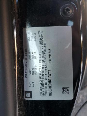 1G6DJ1ED7B0108976 - 2011 CADILLAC CTS PERFORMANCE COLLECTION Schwarz Foto 12