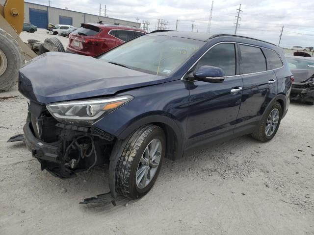 KM8SN4HF2HU235137 - 2017 HYUNDAI SANTA FE SE BLACK photo 1