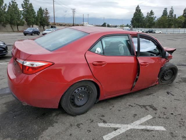 2T1BURHE4FC383568 - 2015 TOYOTA COROLLA L RED photo 3