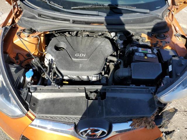 KMHTC6AD6CU040682 - 2012 HYUNDAI VELOSTER ORANGE photo 11