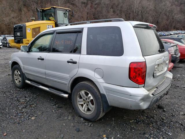 2HKYF18533H547536 - 2003 HONDA PILOT EXL SILVER photo 2