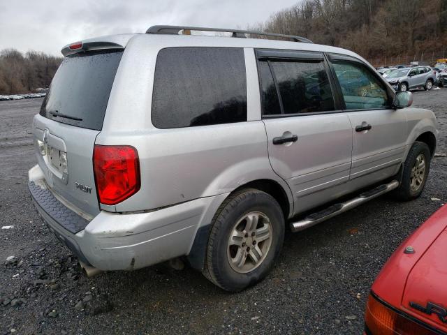 2HKYF18533H547536 - 2003 HONDA PILOT EXL SILVER photo 3