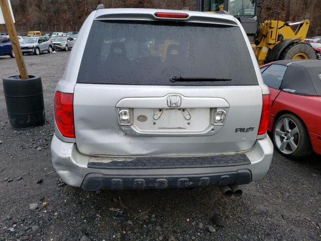 2HKYF18533H547536 - 2003 HONDA PILOT EXL SILVER photo 6