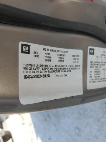 1G4CW54KX14210244 - 2001 BUICK PARK AVENU 棕色 照片 12