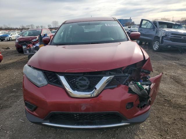 5N1AT2MV3GC746606 - 2016 NISSAN ROGUE S BURGUNDY photo 5