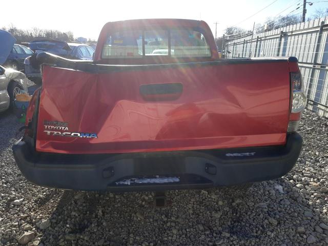 5TFPX4EN7BX002831 - 2011 TOYOTA TACOMA RED photo 6