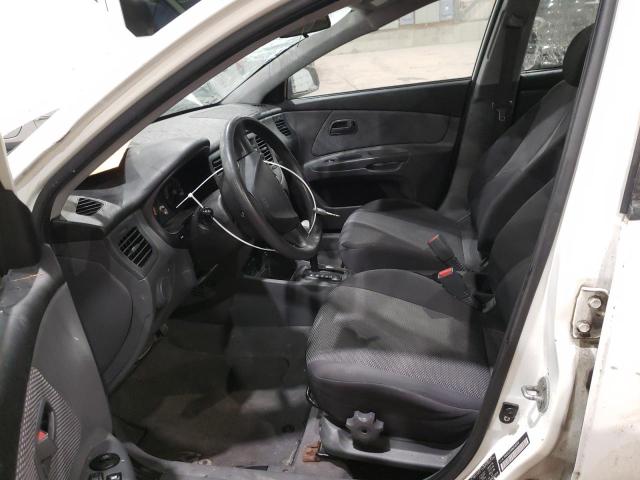 KNADE223896569708 - 2009 KIA RIO BASE WHITE photo 7