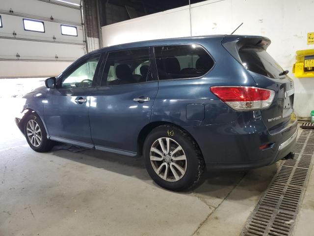 5N1AR2MM0EC642304 - 2014 NISSAN PATHFINDER S BLUE photo 2