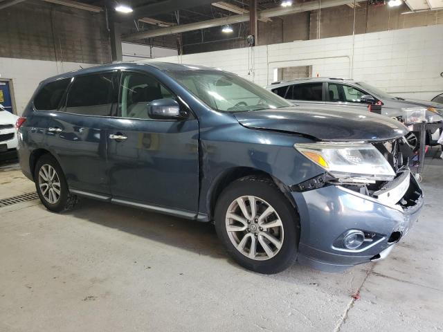5N1AR2MM0EC642304 - 2014 NISSAN PATHFINDER S BLUE photo 4